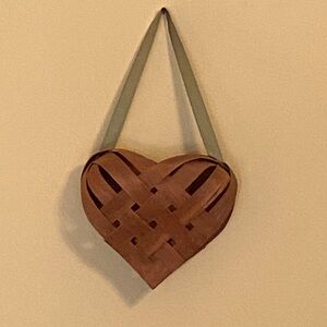 Woven Wooden Heart Wall Decor